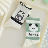 Lot de 8 Paires de Chaussettes Panda Mignon