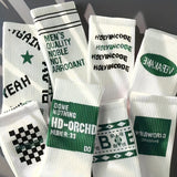 Men's High-Performance Sports Socks Sweat-Absorbent Basketball Socks Fashion Accessories Random Four Pairs