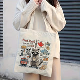 “Canadian Raccoon” Tote Bag