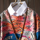 Women'S Plus Size Lightweight Crew Neck Sweater - Vibrant Bear Print, Traditional Mexican Design, Long Sleeve Pullover for Fall & Spring, Casual & Elegant Style, Allseason Sweater | Vibrant Bear Print | Comfortable Fit, Plus Size Sweater, PLUS SIZE