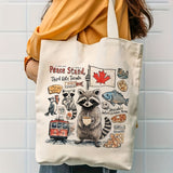 “Canadian Raccoon” Tote Bag