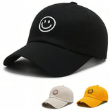 Smiling Embroidered Baseball Cap - Lightweight, Windproof & Sun-Protective for Sports, Fishing, Hiking & Travel