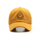 Smiling Embroidered Baseball Cap - Lightweight, Windproof & Sun-Protective for Sports, Fishing, Hiking & Travel
