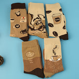 Lot de Chaussettes Mi-Mollet – Motifs Aléatoires dans un Mélange de Couleurs Ca