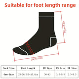 [Warm Men's Socks] 5 Pairs of Thickened and Warm Men's Long Socks | Comfortable Winter Mid-Calf Sports Socks