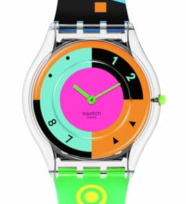 Swatch NEON Montre Unisexe à Quartz SS08S101