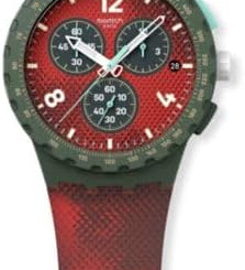 Swatch CRIMSON FOLIAGE Montre Unisexe à Quartz SUSG410