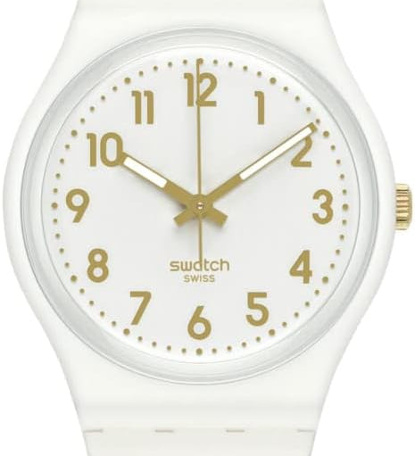 Swatch White Bishop Montre Unisexe à Quartz SO28W106-S14