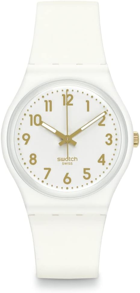 Swatch White Bishop Montre Unisexe à Quartz SO28W106-S14