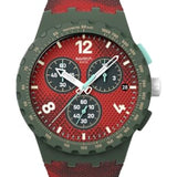 Swatch CRIMSON FOLIAGE Montre Unisexe à Quartz SUSG410