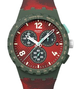 Swatch CRIMSON FOLIAGE Montre Unisexe à Quartz SUSG410