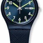 Swatch SIR BLUE Montre Unisexe à Quartz SO28N702