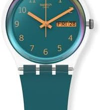 Swatch Blue Away Montre Unisexe à Quartz SO28K700