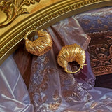 boucles d’oreilles  Torsade Dorée