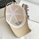 [Distressed Shark Cap] Breathable Cotton Cape Code Shark Baseball Cap - Distressed Design with Shark Logo, Perfect for Couples Traveling or Casual Outings