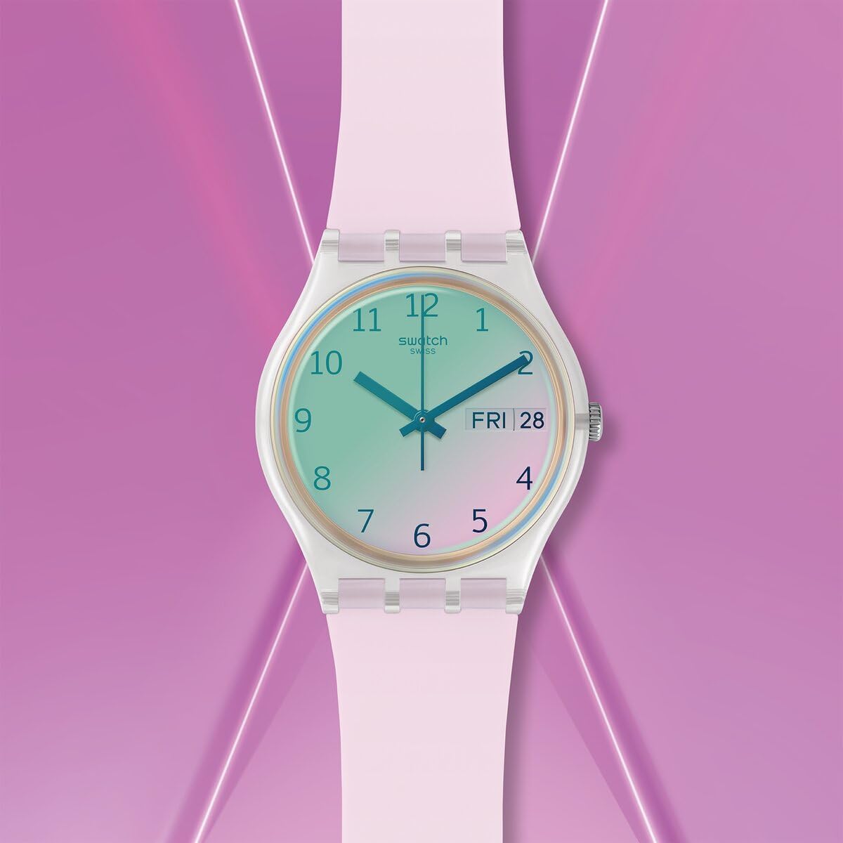 Swatch Ultrarose Montre Unisexe à Quartz GE714