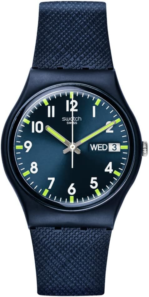 Swatch SIR BLUE Montre Unisexe à Quartz SO28N702