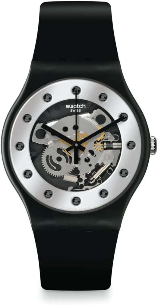 Swatch SILVER GLAM AGAIN Montre Unisexe à Quartz SO29B109