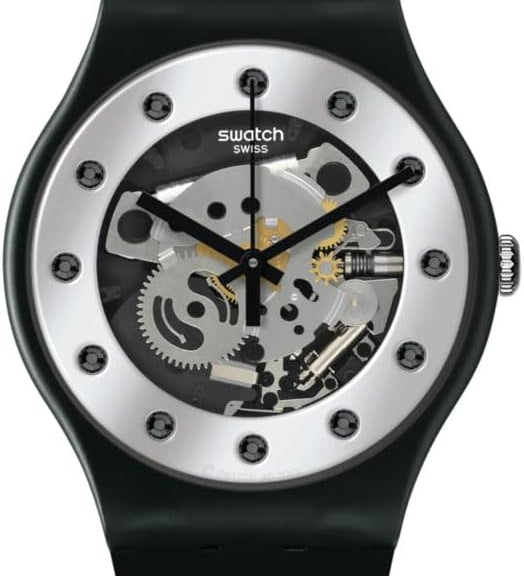 Swatch SILVER GLAM AGAIN Montre Unisexe à Quartz SO29B109