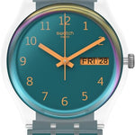 Swatch Blue Away Montre Unisexe à Quartz SO28K700