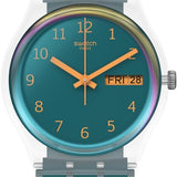 Swatch Blue Away Montre Unisexe à Quartz SO28K700
