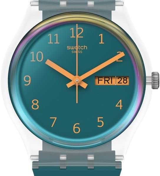 Swatch Blue Away Montre Unisexe à Quartz SO28K700