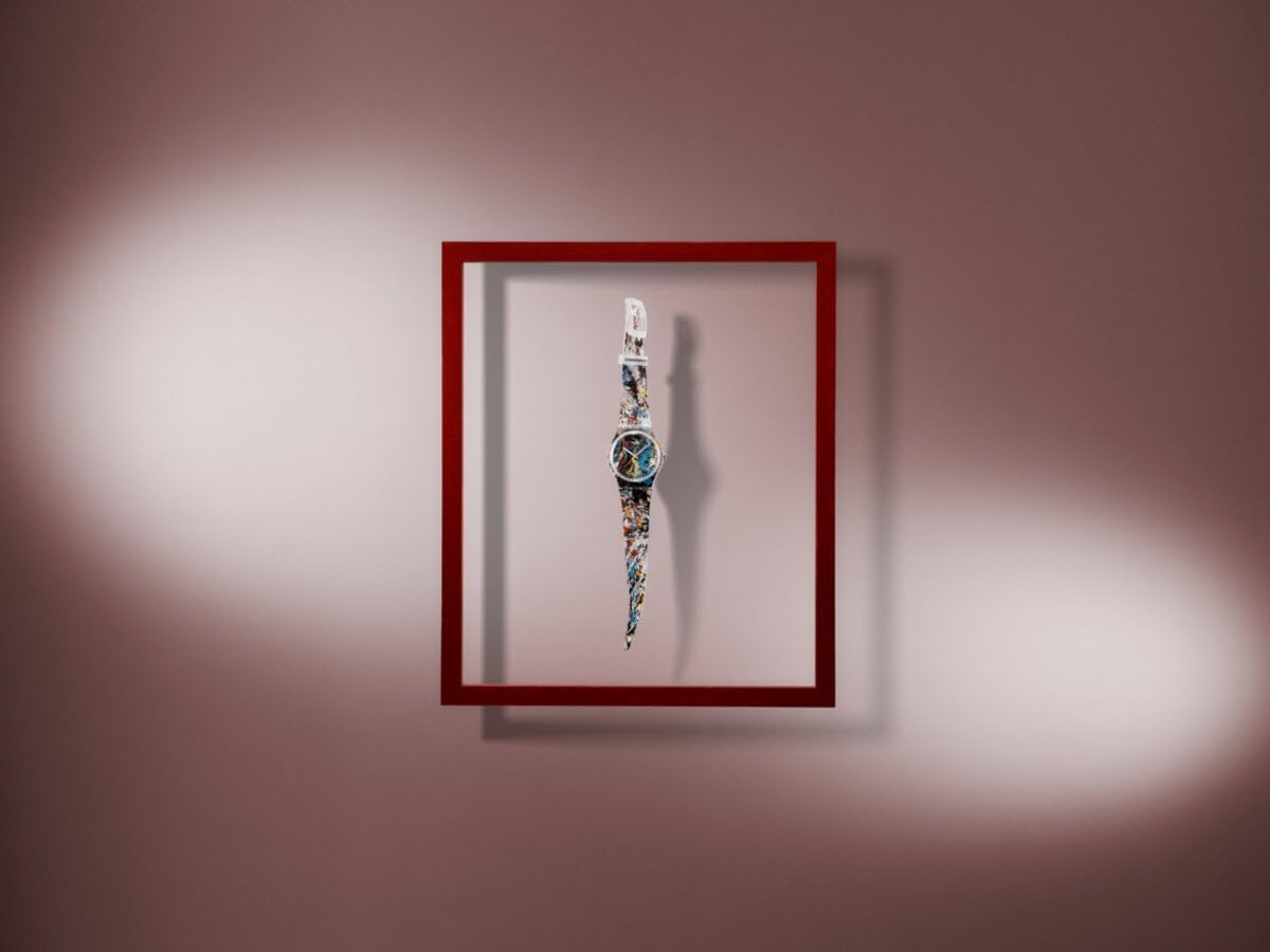 Swatch POLLOCK'S ALCHEMY Montre Unisexe à Quartz SUOZ366