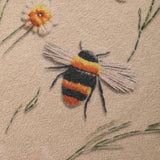 [Bee Flower Pattern Sweater] Casual Round-Neck Long-Sleeved Sweater - Bee And Flower Pattern - Winter And Autumn