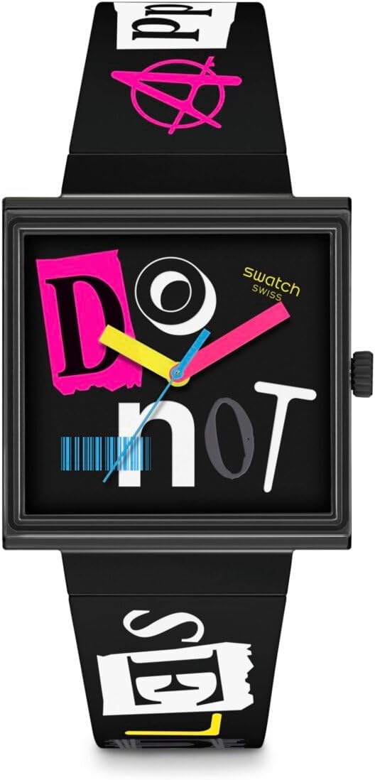 Swatch Pierced Edge Montre Unisexe Quartz Biocéramique SO34B100