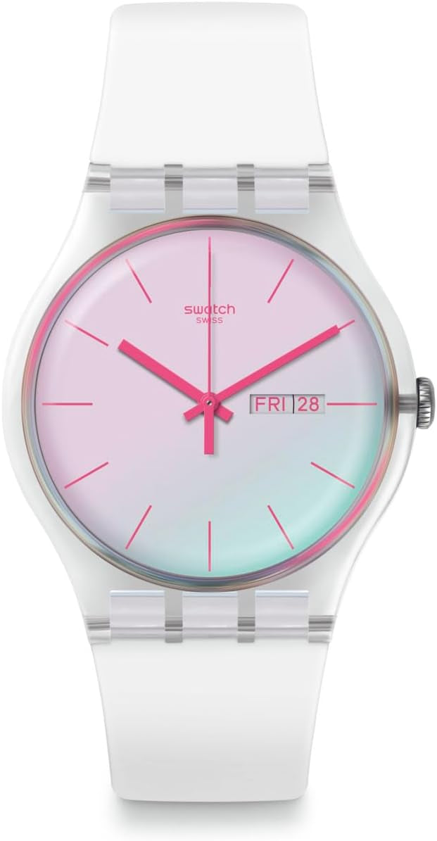 Swatch POLAWHITE Montre Unisexe à Quartz SO29K704-S14