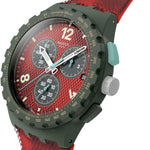 Swatch CRIMSON FOLIAGE Montre Unisexe à Quartz SUSG410