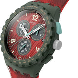 Swatch CRIMSON FOLIAGE Montre Unisexe à Quartz SUSG410