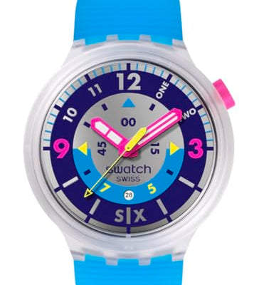 Swatch Big Bold Neon Montre Unisexe à Quartz Biosourcée