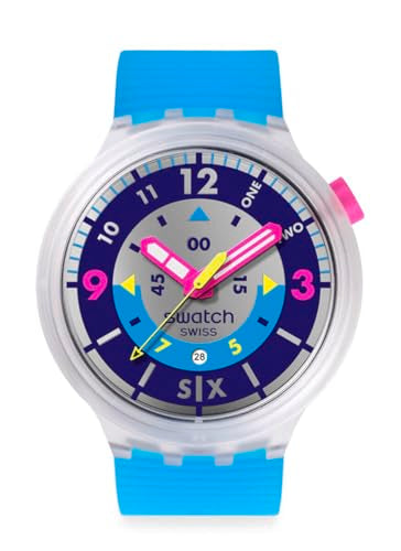 Swatch Big Bold Neon Montre Unisexe à Quartz Biosourcée