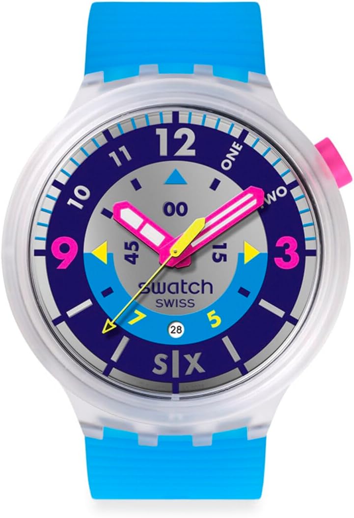 Swatch Big Bold Neon Montre Unisexe à Quartz Biosourcée