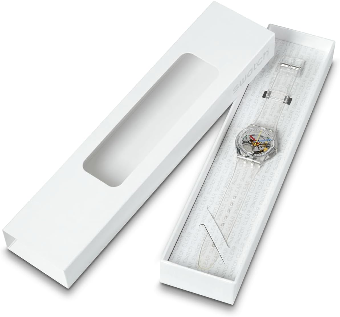Swatch Clearly Gent Montre Unisexe Biosourcée SO28K100-S06 Transparent