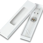 Swatch Clearly Gent Montre Unisexe Biosourcée SO28K100-S06 Transparent