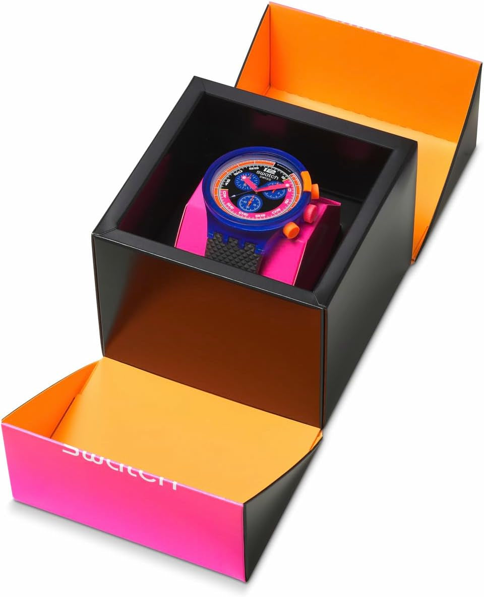 Swatch Big Bold Neon Montre Unisexe à Quartz Biosourcée