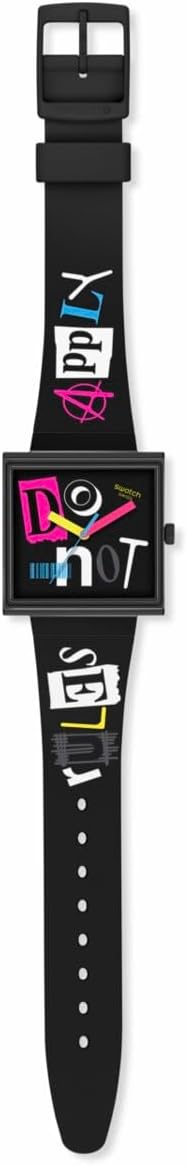 Swatch Pierced Edge Montre Unisexe Quartz Biocéramique SO34B100