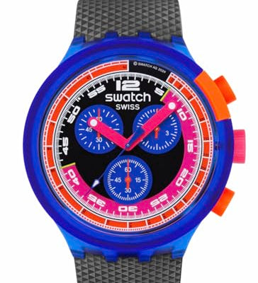 Swatch Big Bold Neon Montre Unisexe à Quartz Biosourcée