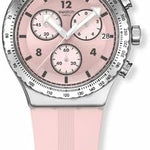 Swatch POPPINGLY PINK Montre Unisexe à Quartz YVS532