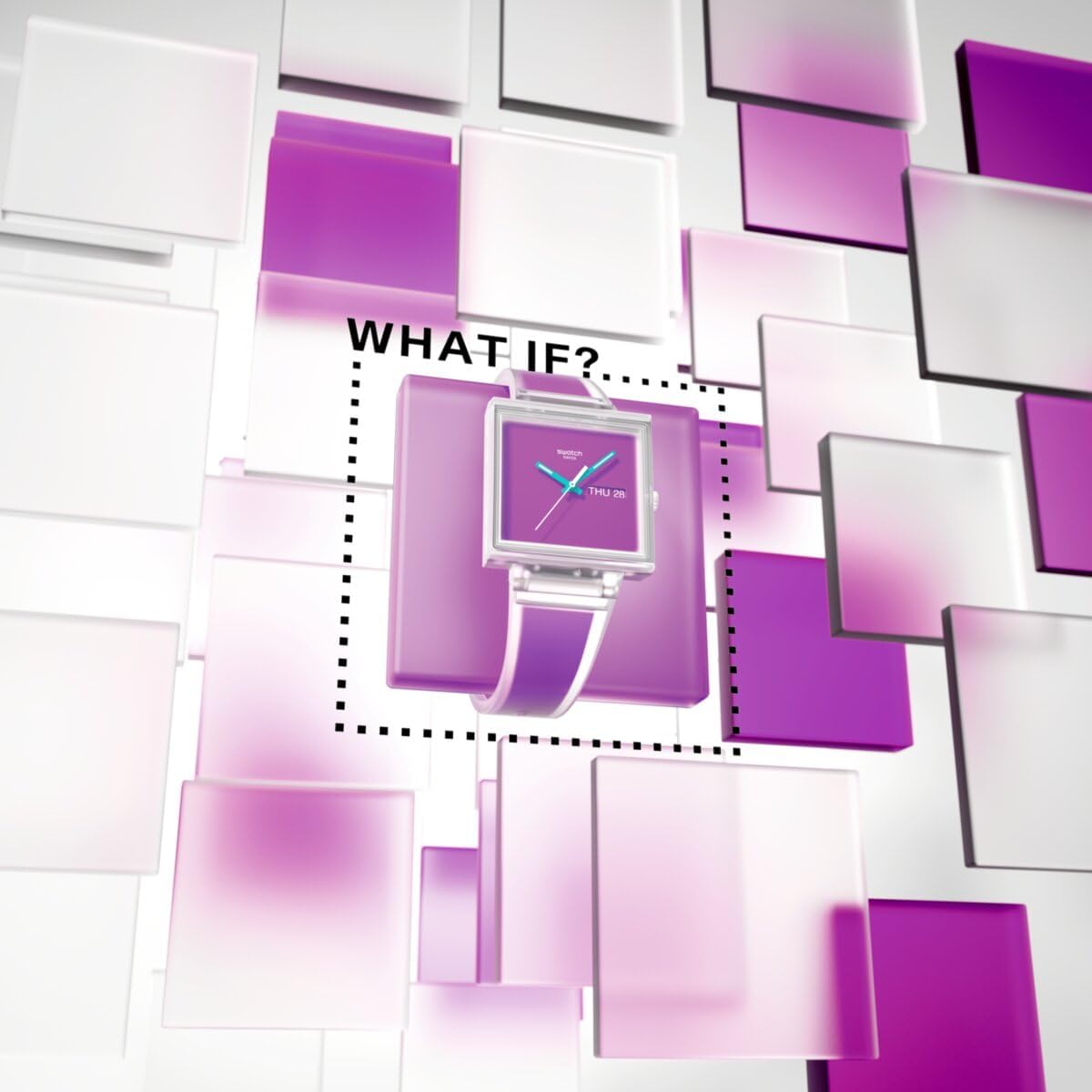 Swatch What IF Montre Unisexe à Quartz SO38K705
