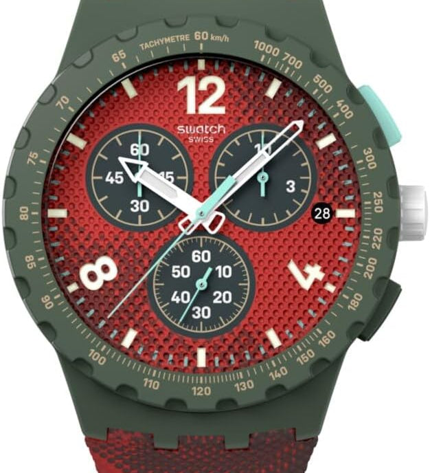 Swatch CRIMSON FOLIAGE Montre Unisexe à Quartz SUSG410