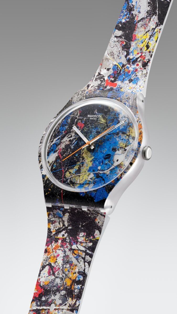 Swatch POLLOCK'S ALCHEMY Montre Unisexe à Quartz SUOZ366