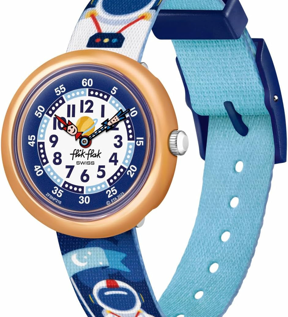 Flik Flak ASTRODREAMS Montre Unisexe pour Enfant à Quartz ZFBNP216