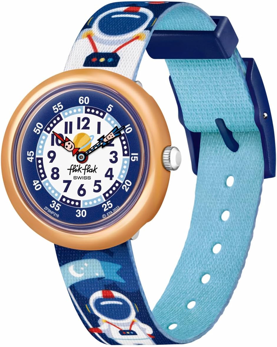 Flik Flak ASTRODREAMS Montre Unisexe pour Enfant à Quartz ZFBNP216
