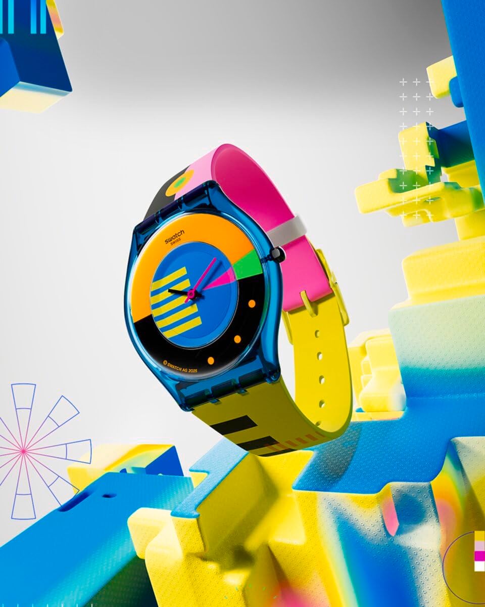 Swatch NEON Montre Unisexe à Quartz SS08S101