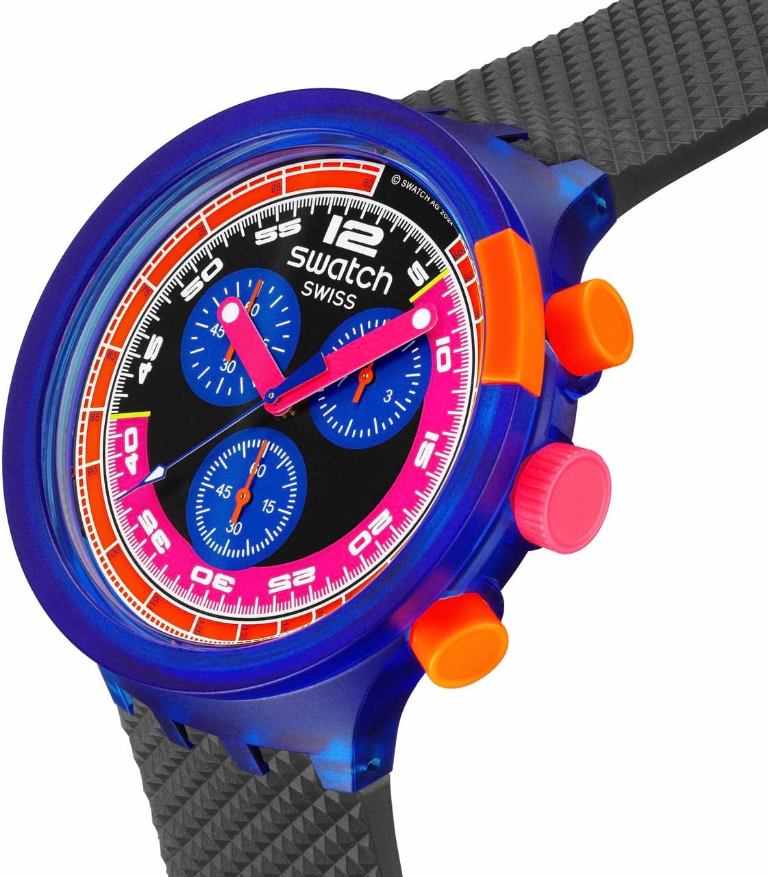 Swatch Big Bold Neon Montre Unisexe à Quartz Biosourcée