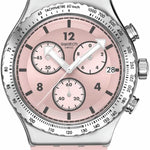 Swatch POPPINGLY PINK Montre Unisexe à Quartz YVS532