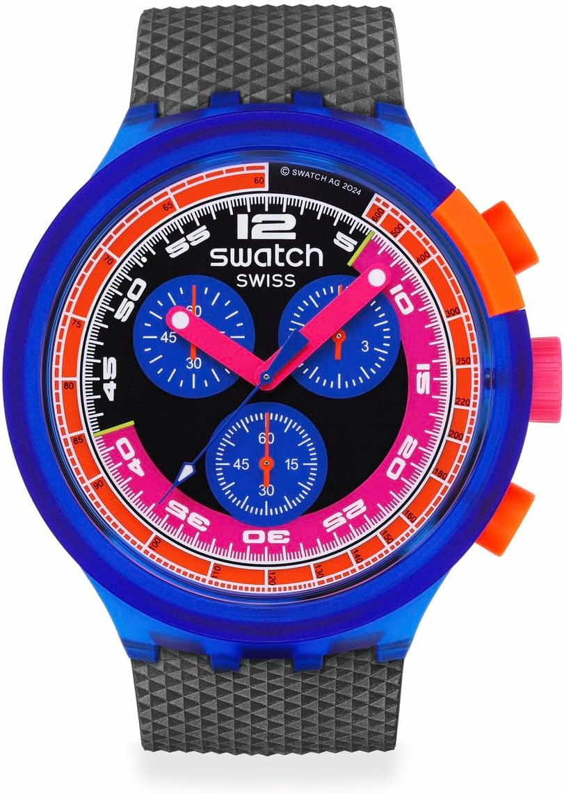 Swatch Big Bold Neon Montre Unisexe à Quartz Biosourcée